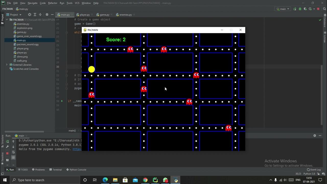Pacman Game In Python | with Source Code - YouTube