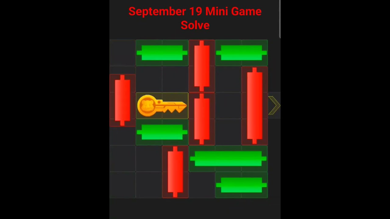 September 19 Mini Game Solve 