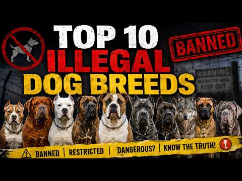 Top 10 Illegal Dog Breeds You Can Never Own | Banned Dogs Around the World
