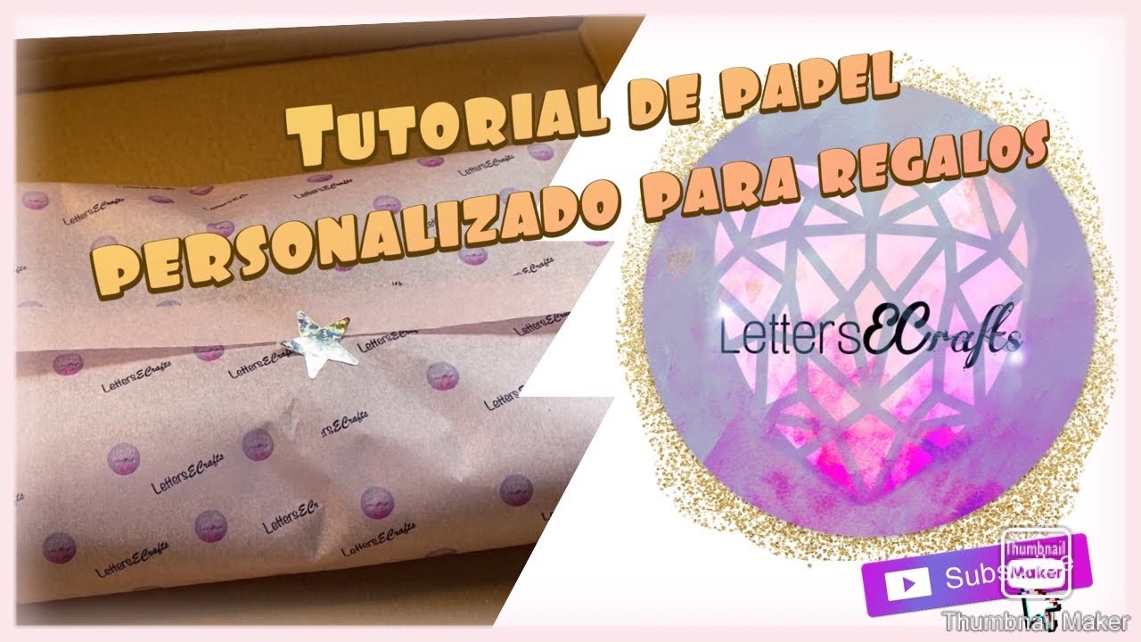 Tutorial: papel de seda para envolver regalos - YouTube