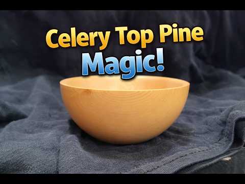 Workshop Wednesday: Turning a 100mm Celery Top Pine Bowl