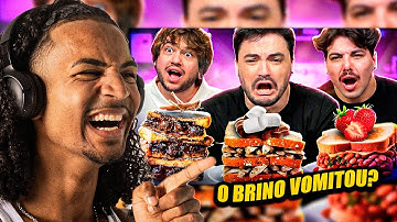 TET REAGE: DESAFIO McResto - ACERTE OS INGREDIENTES - Felipe Neto, T3ddy e Brino!