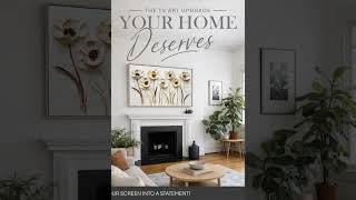 #shorts #frametvart Beige Neutral Flowers Spring Tulips Textured Paint Floral Botanical Home #tvart