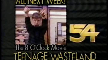 WNUV-TV 54 Baltimore "Teenage Wasteland Week" commercial. 1988