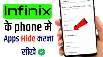 Infinix mobile me app kaise Chhipaye | How to hide apps infinix devices