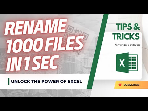How to Quickly Rename Files in a Selected Folder using Excel VBA | Excel Tips | The 3 Minute