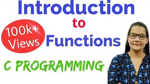 Functions in C  in Hindi Part I  Lec-37|C Programming Tutorial in Hindi