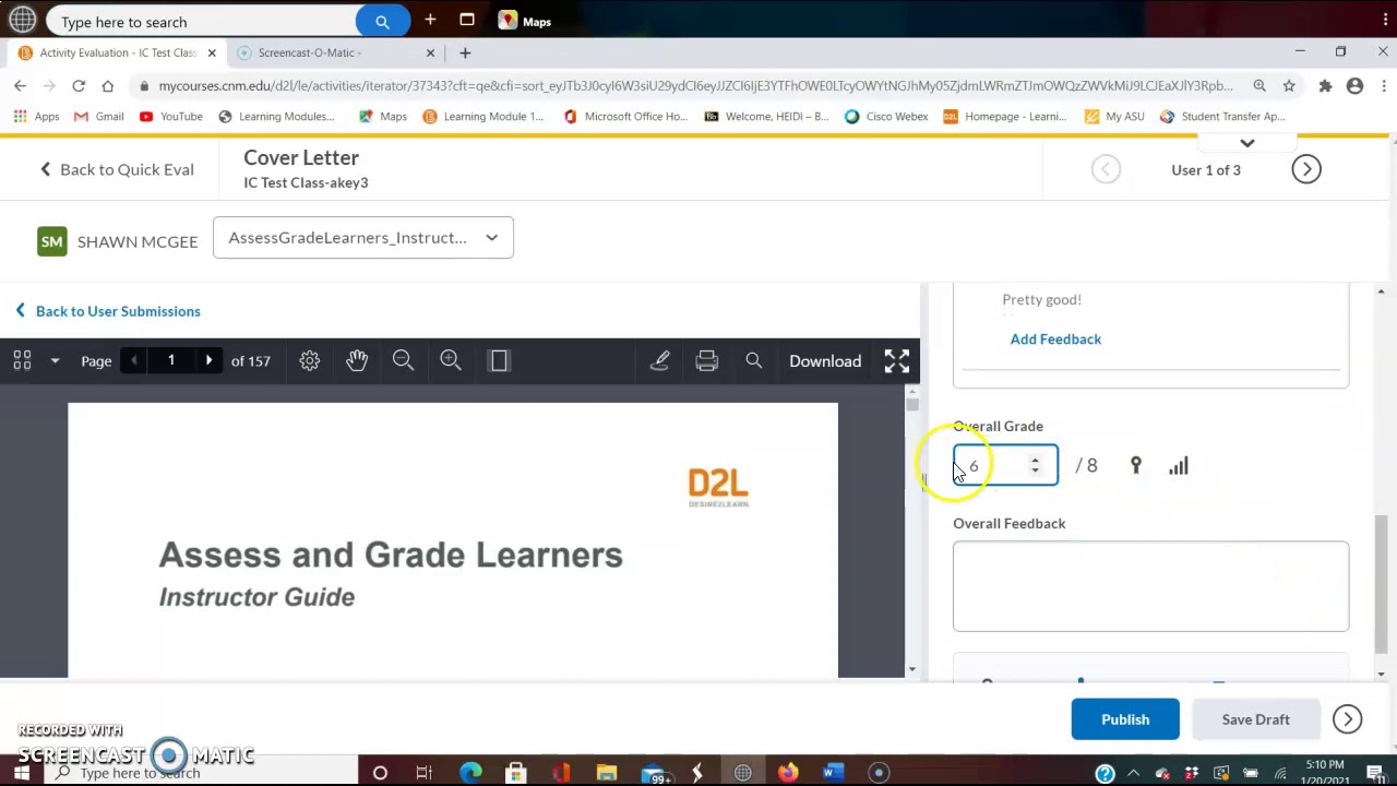 how to grade assignments in brightspace
