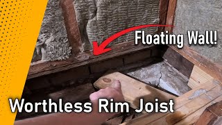 Replacing A Rotten Rim Joist