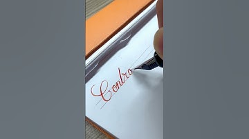 Control - handwriting with flex fountain pen #satisfying #fountainpen #handwriting #calligraphy