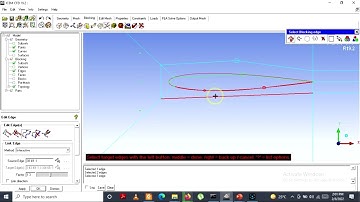 Naca12 Airfoil Hexa meshing Part 4 editing edge and refining mesh