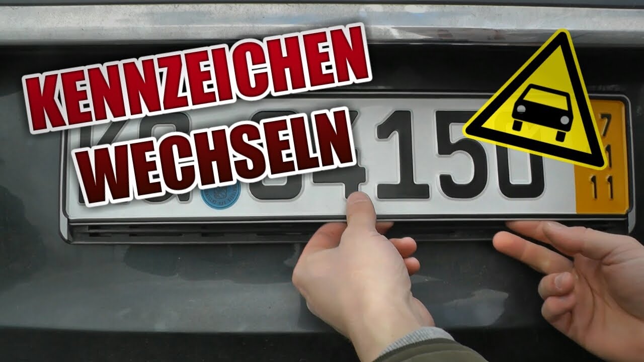 Kennzeichen am Auto wechseln - TOP ANLEITUNG!