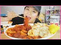 BEST INSTANT HABANERO SPICY RICE CAKES + CHEESY SPICY KIMBAP ROLLS l MUKBANG