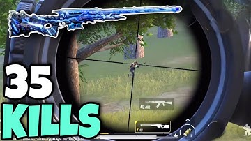 Fast Sniping With AWM = 35 KILLS 😱 Best Gameplay Pubg Mobile BGMI