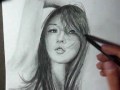 Speed Painting Asian Woman Hwang Mi Hee (2)