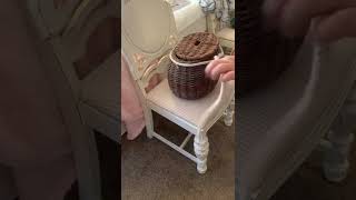 Picnic Basket Turned Into a Decorative Basket #shorts Canasta Dia de Campo Convertida en Decoración.