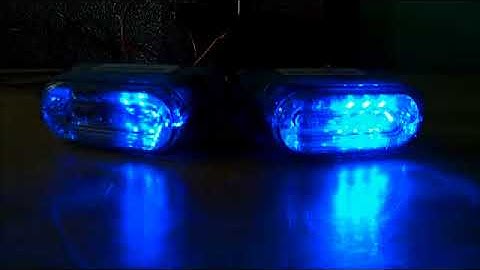 GovDeals: 3 PAIR Code 3 LED strobe lights on vehicle mounts