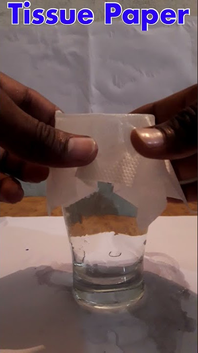 power of tissue paper #shorts #sort #experiment #magic