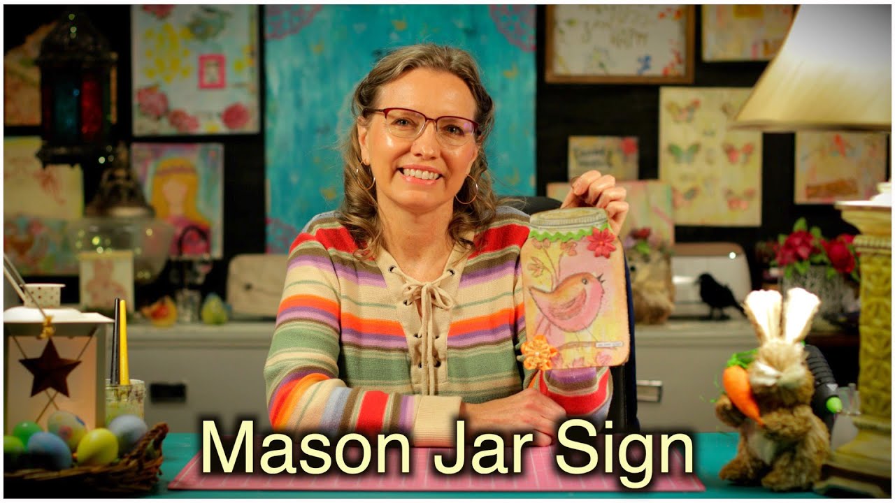 DIY Dollar General Mason Jar Sign YouTube
