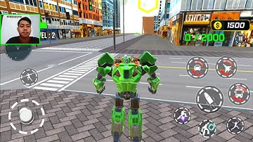 Army Bus Robot Car Game - Robot City Battle - Android Gameplay