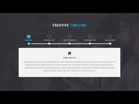 How to create Modern Timeline just by using HTML CSS JQuery