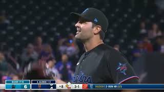 Mets score a run on three balks in one inning vs Marlins
