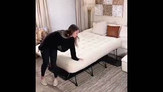 Air Mattress with Frame & Rolling Case