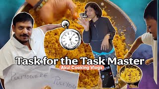 10 Minute Puliyogare Challenge! Akul The Task Master Gets A Task! 🙈