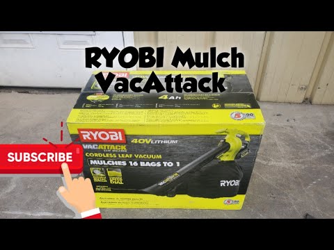 40V VAC ATTACK LEAF VACUUM/MULCHER - RYOBI Tools