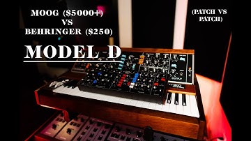 Minimoog Model D vs Behringer Model D Sound Demo ($250 vs $5000)