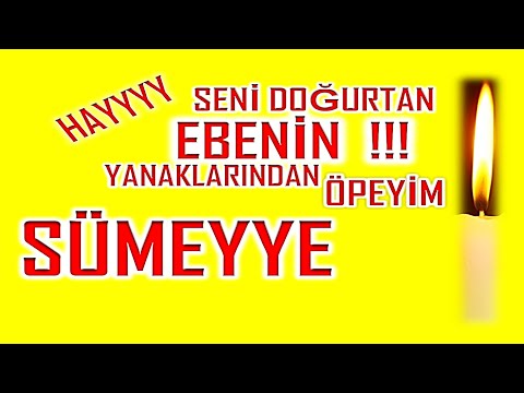 İyi ki Doğdun Sümeyye İsme Özel Komik Doğum Günü Şarkısı