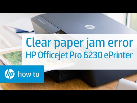 Clearing a Paper Jam Error | HP Officejet Pro 6230 ePrinter Series | HP