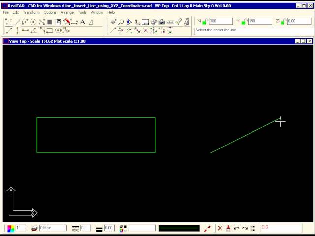 XYZページ How to Insert Line Using XYZ Coordinates in CAD - YouTube