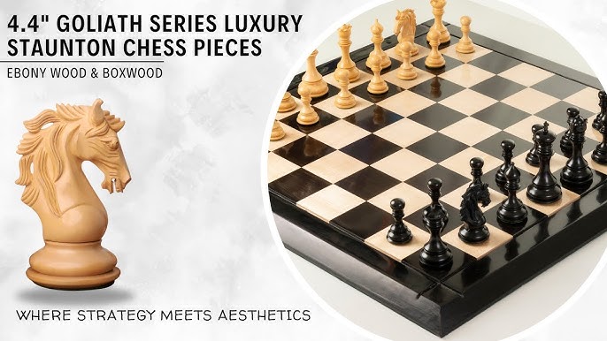 Ebony and Walnut Highclere Luxury Chess Set