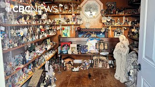 Her manger got crowded — so she moved her hundreds of nativity scenes to her shed
