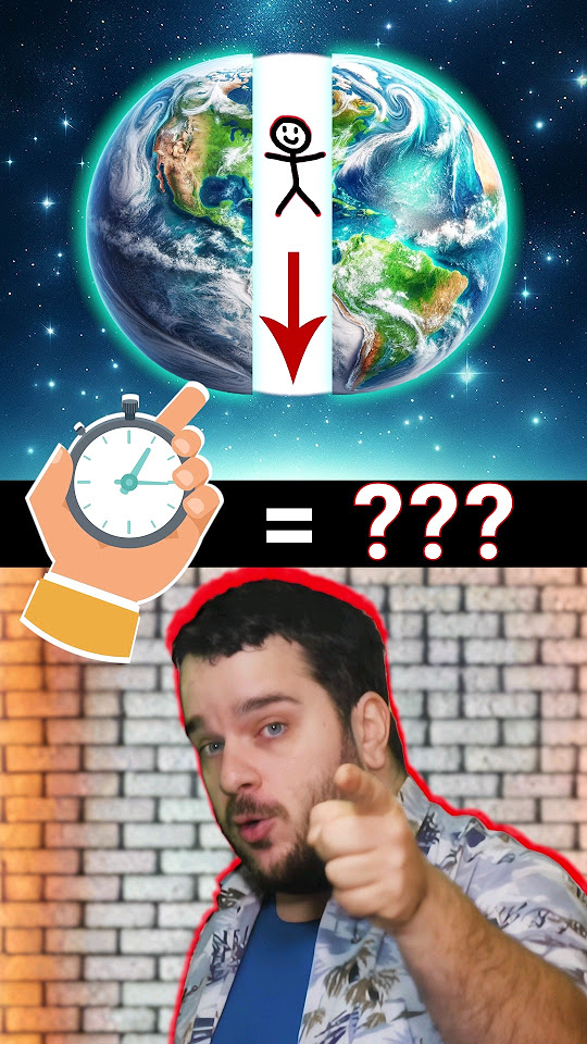 how-long-to-fall-through-the-earth-youtube