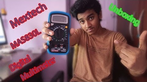 Unboxing of a digital multimeter // Mextech MAS830L digital multimeter // Trickers