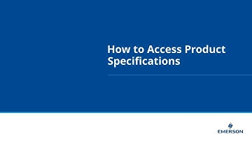 How to Access Product Specifications