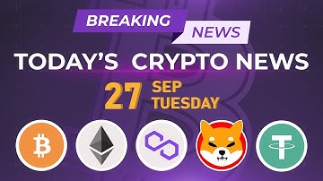 27/09/2022| Cryptocurrency news today | Crypto news today | Crypto market crash today | English