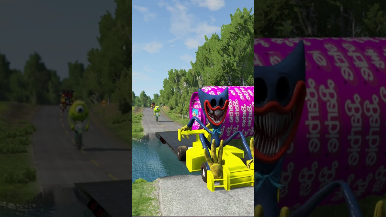 Can Batman Vehicles Survive This Deadly Bridge? | BeamNG