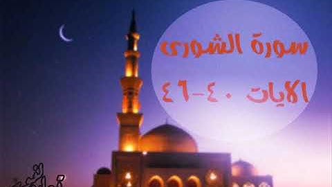 سورة الشورى 40 46