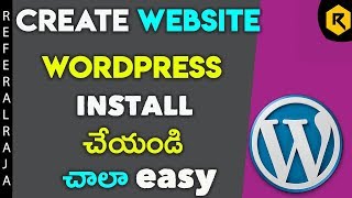 How to create a website using wordpress||wordpress tutorial in telugu||how to make a website
