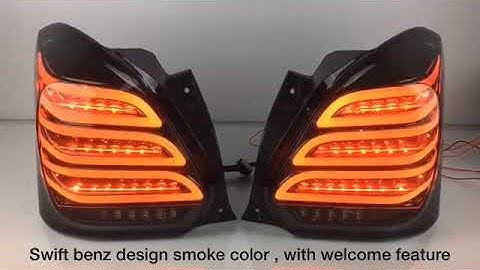 Suzuki Swift Merc Style Latest welcome Sequential technology taillight Smoke.available @ motovil.com