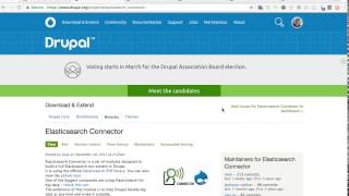 Initial setup of Elasticsearch Connector module for Drupal 8