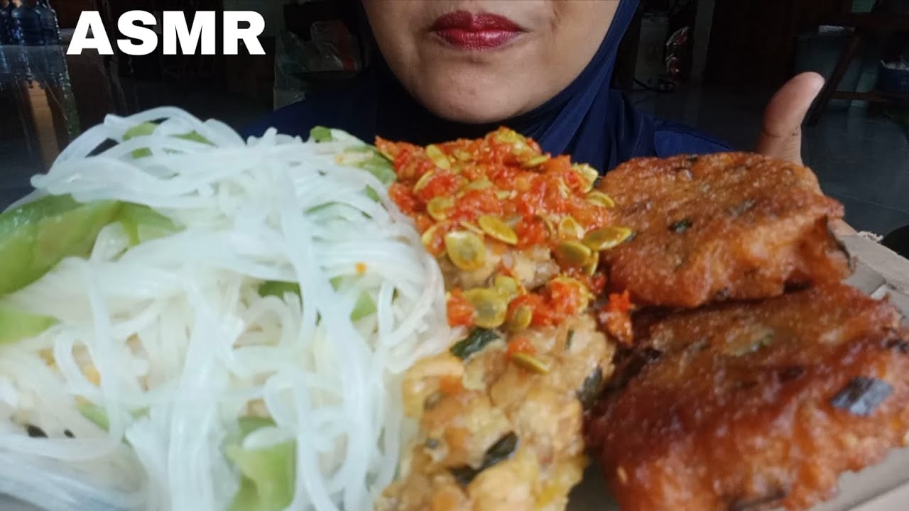 ASMR TUMIS BIHUN SAMBAL PETE CINA PERKEDEL SINGKONG