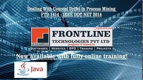 Dealing With Concept Drifts in Process Mining IEEE DOT NET 2014