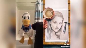Donald Duck Reacts to Satisfying TikToks 4 (DONT LAUGH OR SMILE) @DonaldDucc