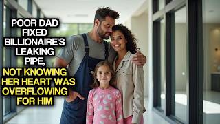 Poor Dad Fixed Billionaire's Leaking Pipe, Not Knowing Her Heart Was Overflowing For Him