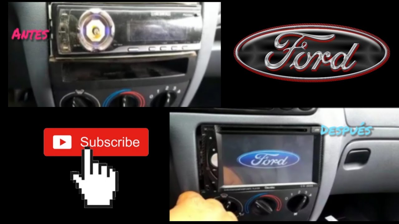 🔊 Instalación de Estereo Doble Din en Ford Fiesta MK 4 (1998) 🚘