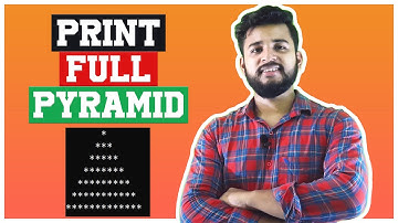 Printing Pyramid in C | How to Print Star Pattern in C -2